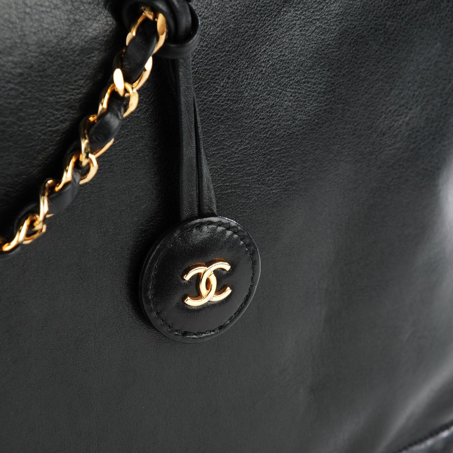 Lambskin Shoulder Bag Black