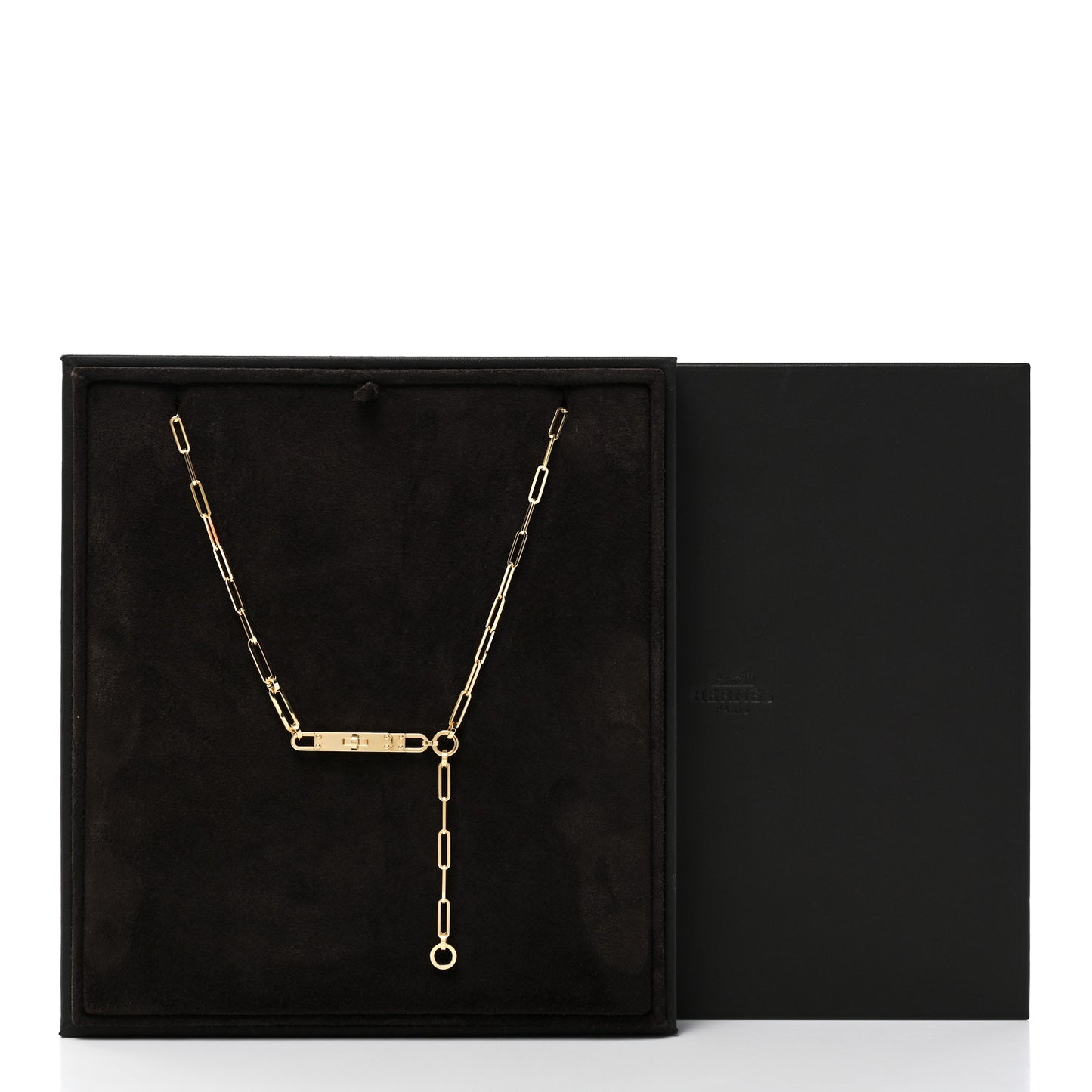 18K Yellow Gold PM Kelly Chaine Lariat Necklace SH