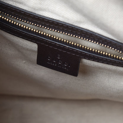 Gucci Monogram Vintage Web Medium Boston Dark Brown 6 of 17