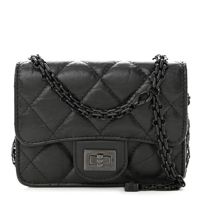 Chanel Aged Calfskin Quilted Reissue Belt Bag So Black 1 of 11