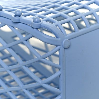 Fendi Recycled Plastic Vitello Liberty Matte Small Fendi Basket Light Blue 10 of 16