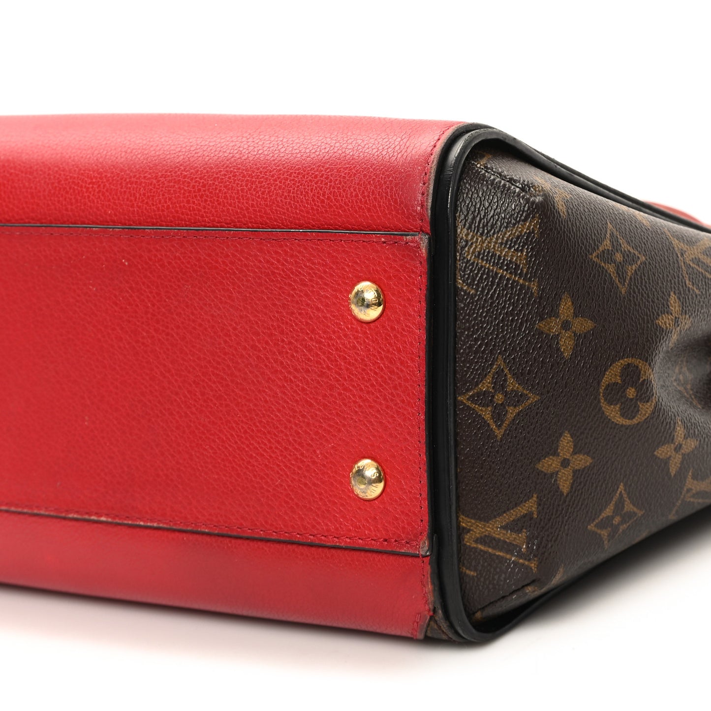 Calfskin Monogram Kimono Tote Cherry