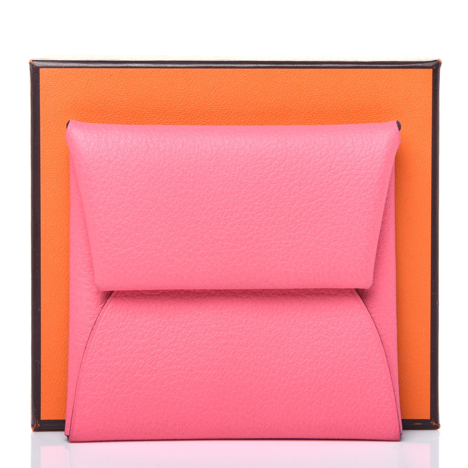 Hermes Evercolor Bastia Coin Purse Rose Azalee 10 of 10