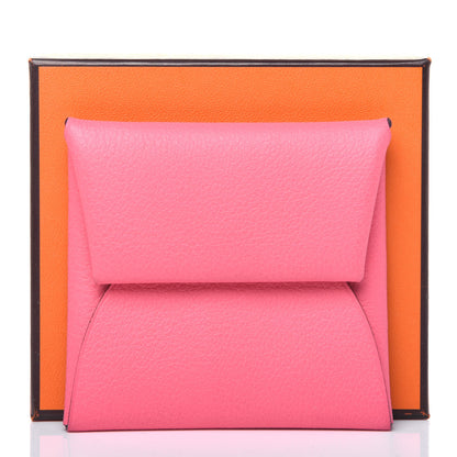 Hermes Evercolor Bastia Coin Purse Rose Azalee 10 of 10