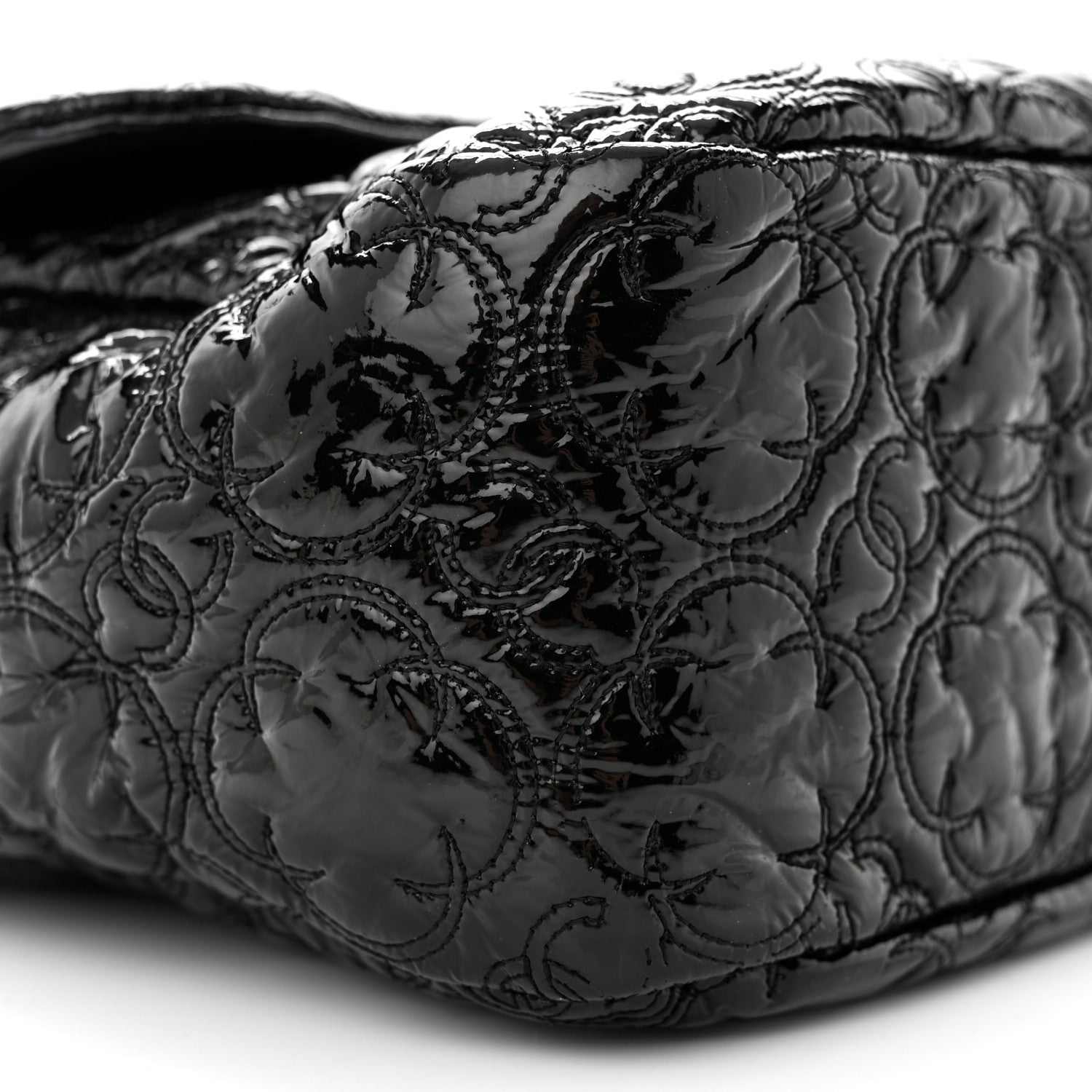 Chanel Vinyl Rock In Moscow Single Flap Black 9 of 10