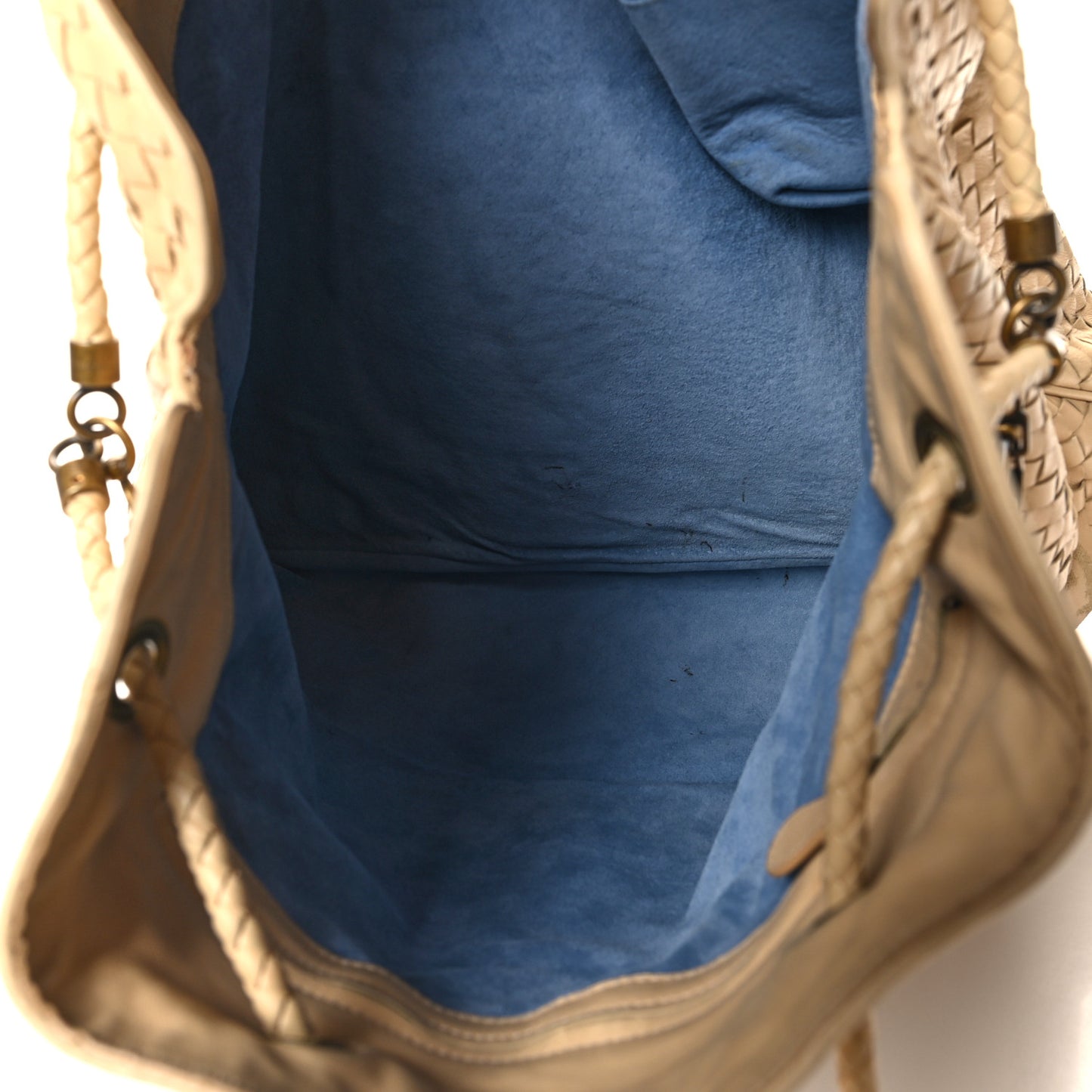 Nappa Intreciatto Butterfly Farfalle Tote Cream