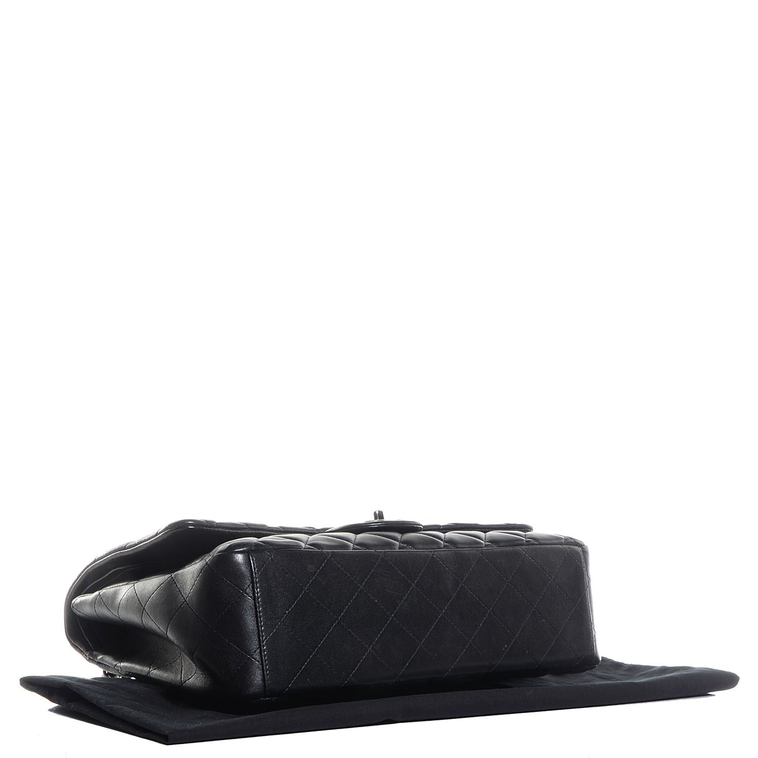 Chanel Lambskin Quilted Maxi Double Flap Black 4 of 9