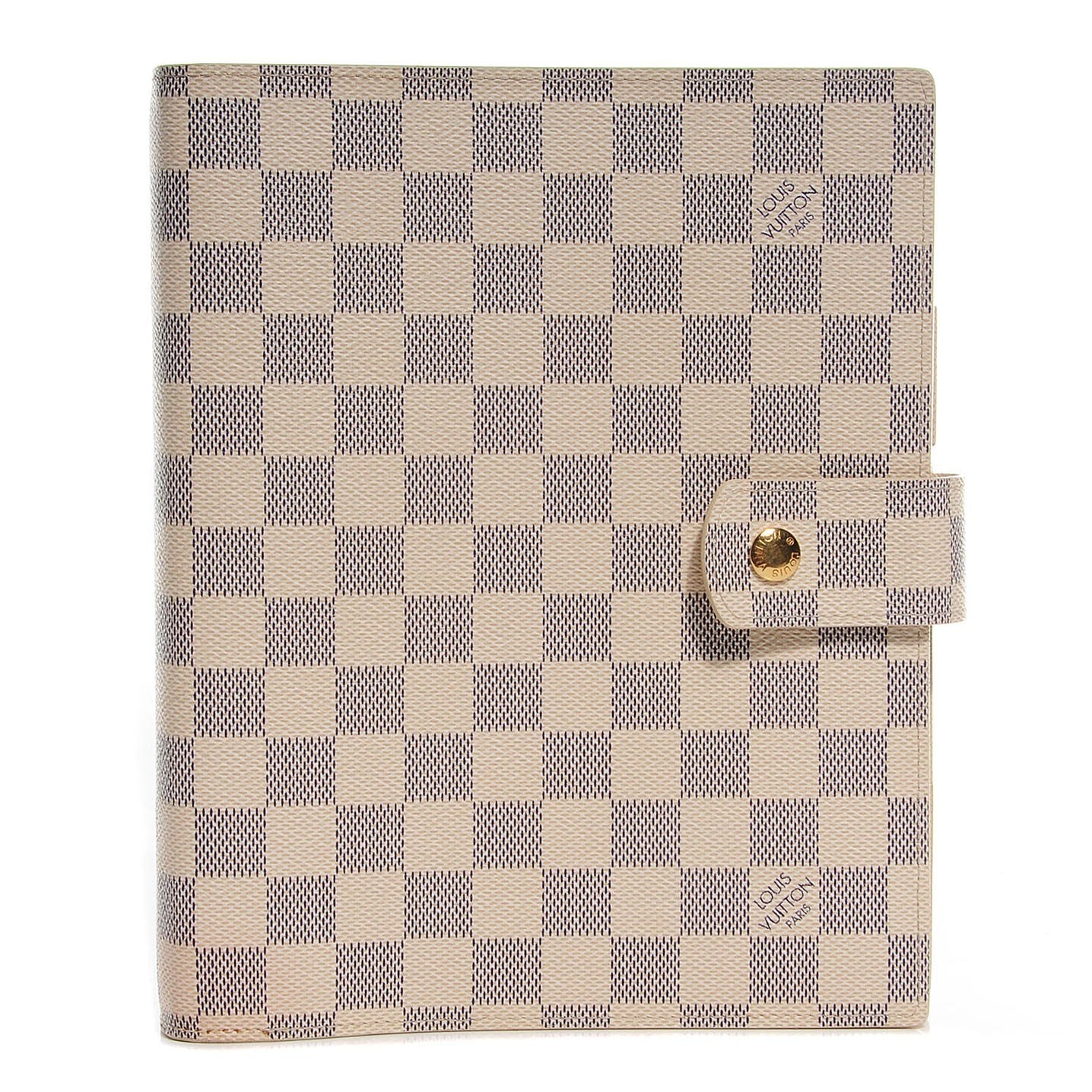 Damier Azur Large Ring Agenda Cover