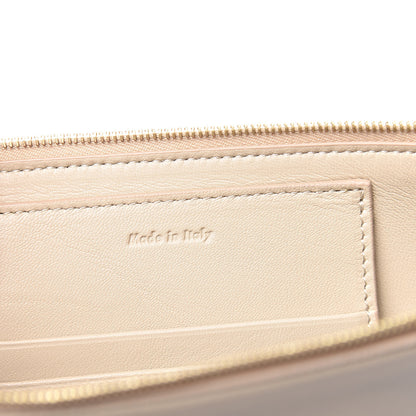 Celine Lambskin Bi-Color Solo Clutch Pouch Beige Sea 7 of 10