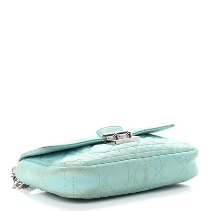 Christian Dior Lambskin Cannage Miss Dior Promenade Pouch Turquoise 3 of 12