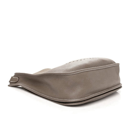 Hermes Taurillon Clemence Evelyne III GM Etoupe 4 of 10