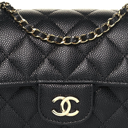 Chanel Caviar Quilted Glasses Case With Chain Black 9 of 14