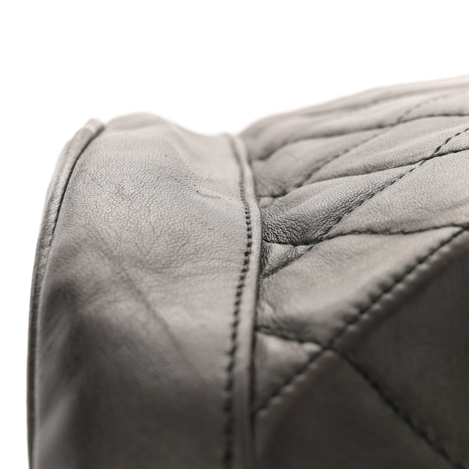 Chanel Lambskin Quilted Drawstring Backpack Black 11 of 11