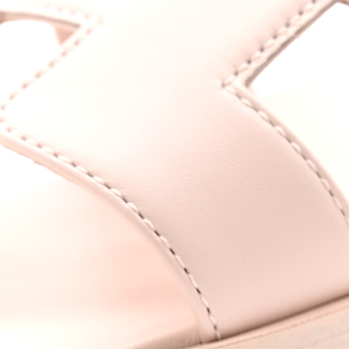 Box Calfskin Oran Sandals 37.5 Rose Pale