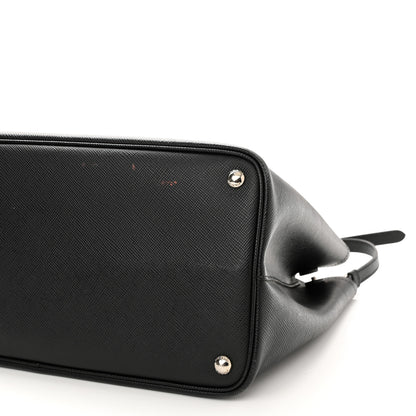 Prada Saffiano Cuir Medium Double Handle Tote Black 9 of 13