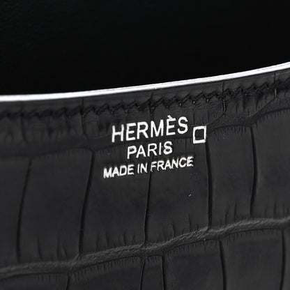 Hermes Matte Alligator Lizard Constance 24 Black Ombre 5 of 11