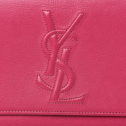 Saint Laurent Goatskin Large Belle De Jour Clutch Fuchsia 6 of 11