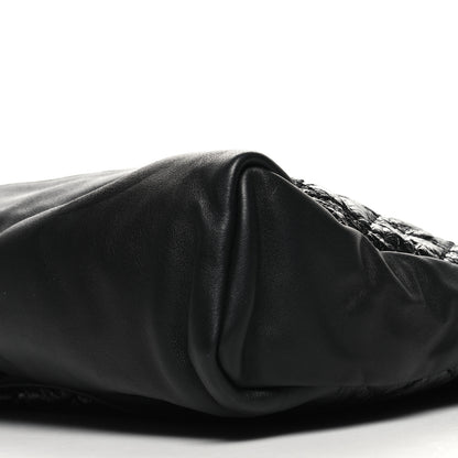 Chanel Crumpled Calfskin Quilted 31 Large Shopping Bag Black 10 of 10