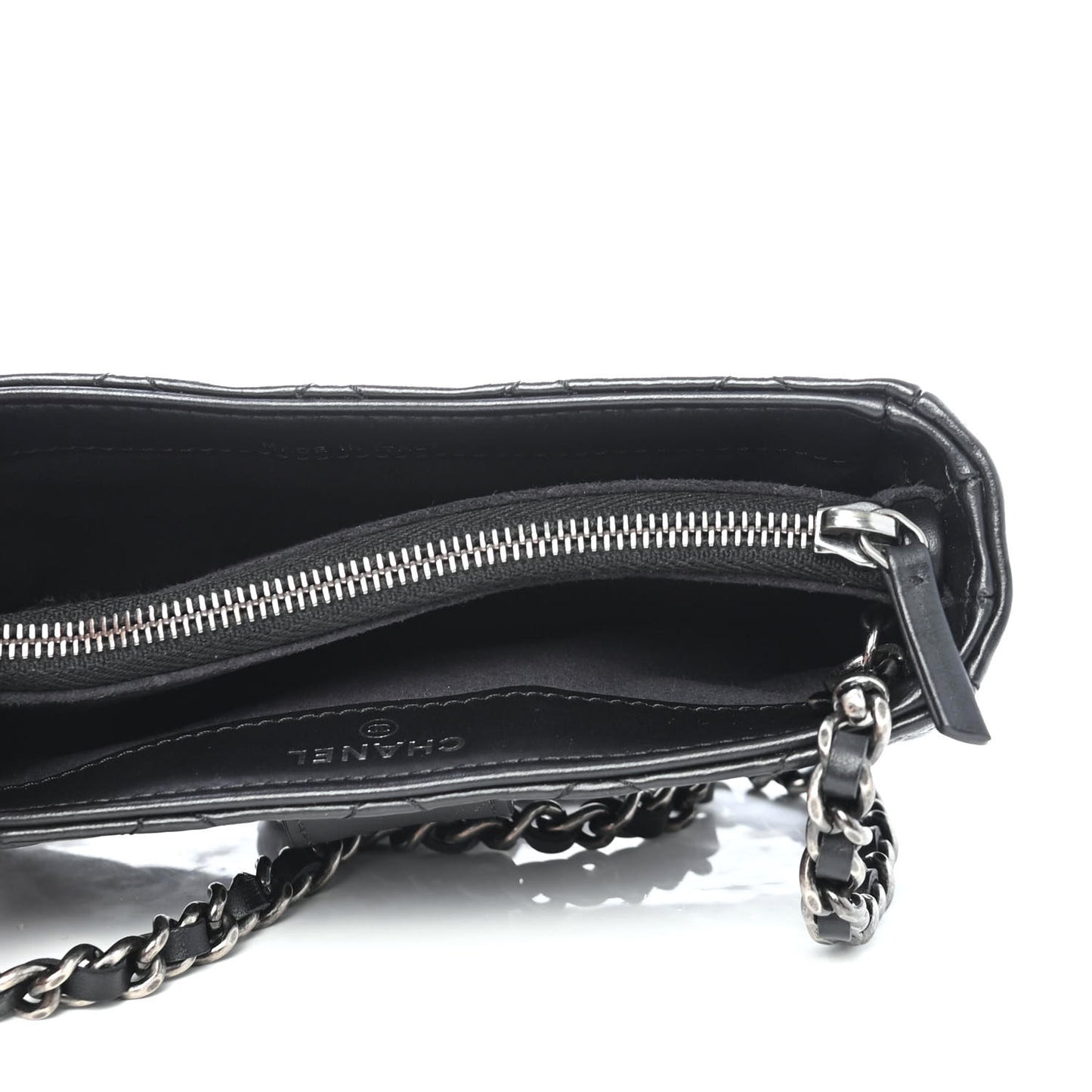 Aged Calfskin Lucky Charms 2.55 Reissue Mini Clutch With Chain Black