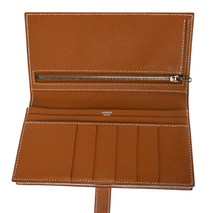 Hermes Epsom Bearn Gusset Wallet Gold 5 of 6