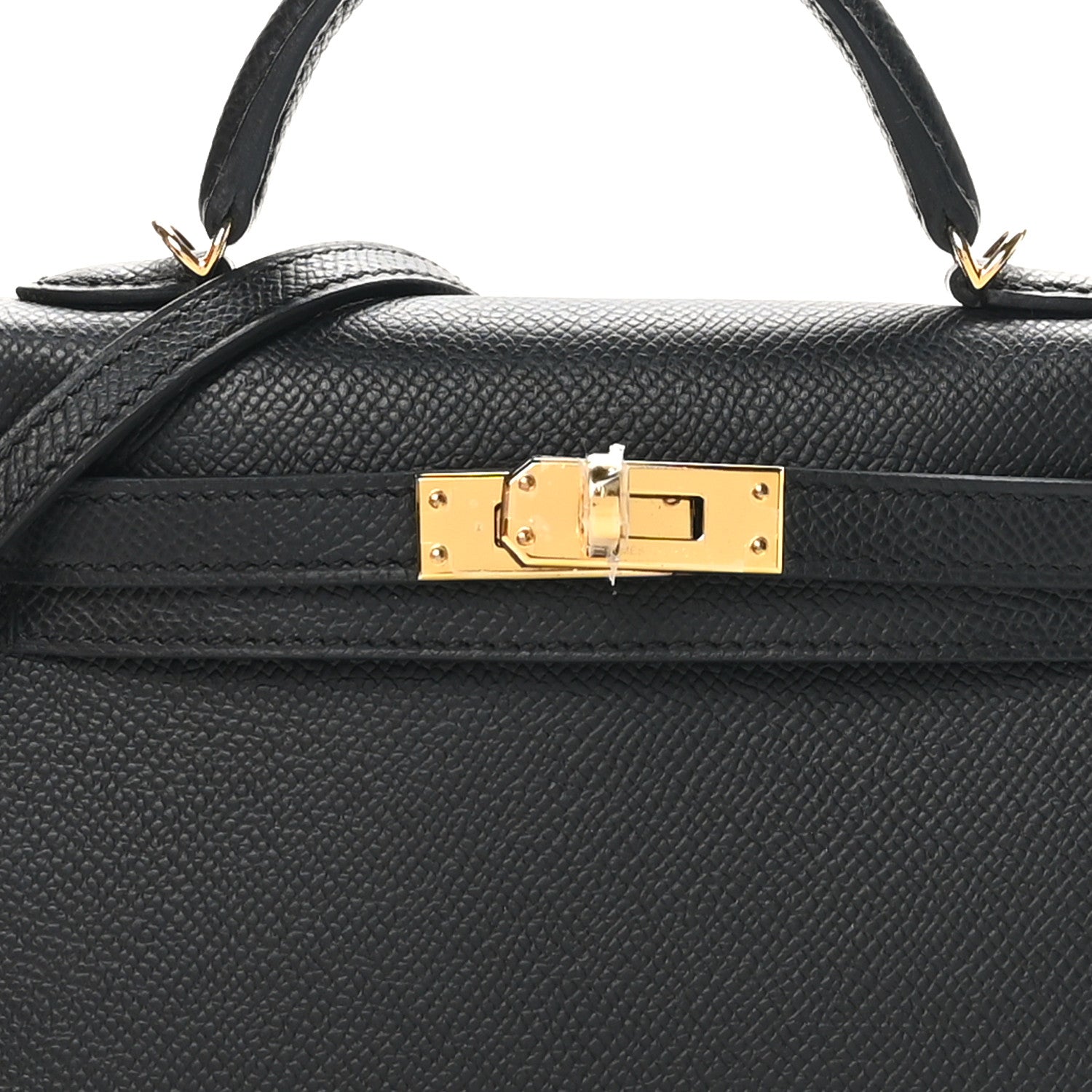 Hermes Epsom Mini Kelly Sellier 20 Black 8 of 11