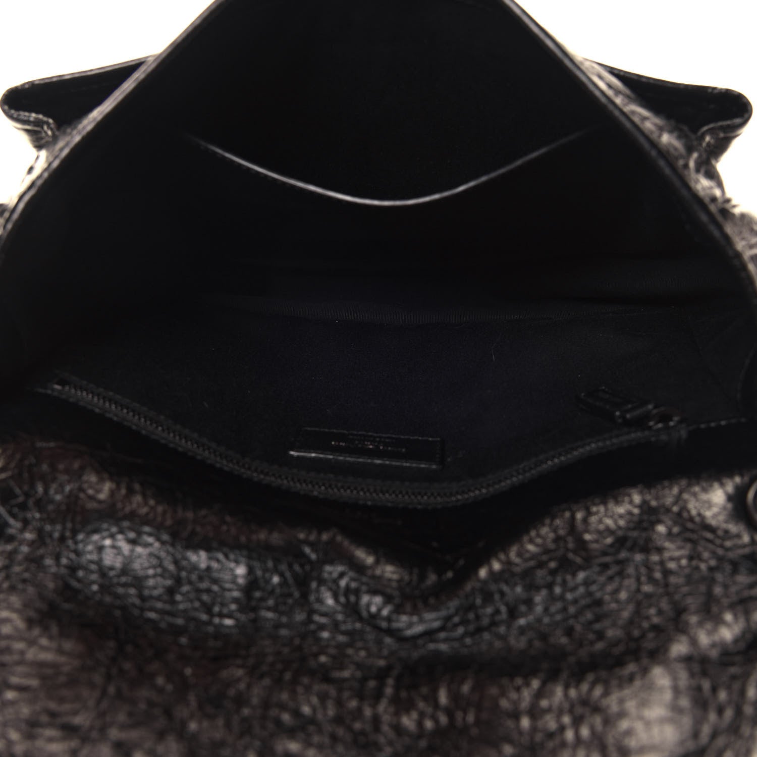 Saint Laurent Crinkled Calfskin Matelasse Monogram Medium Niki Chain Satchel Black 8 of 25