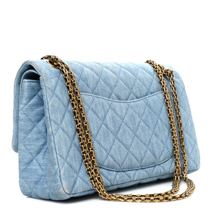 Chanel Denim Quilted 2.55 Reissue 226 Flap Light Blue 3 of 10