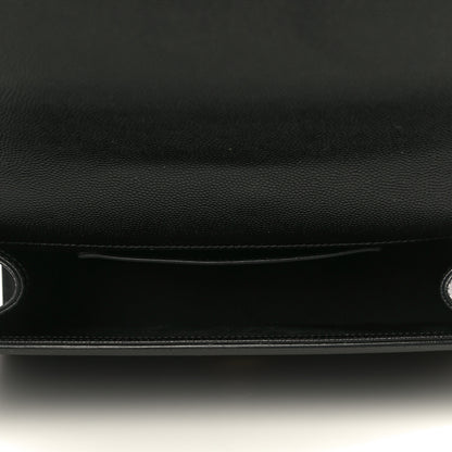 Saint Laurent Grain De Poudre Star Monogram Kate Satchel Black 5 of 11