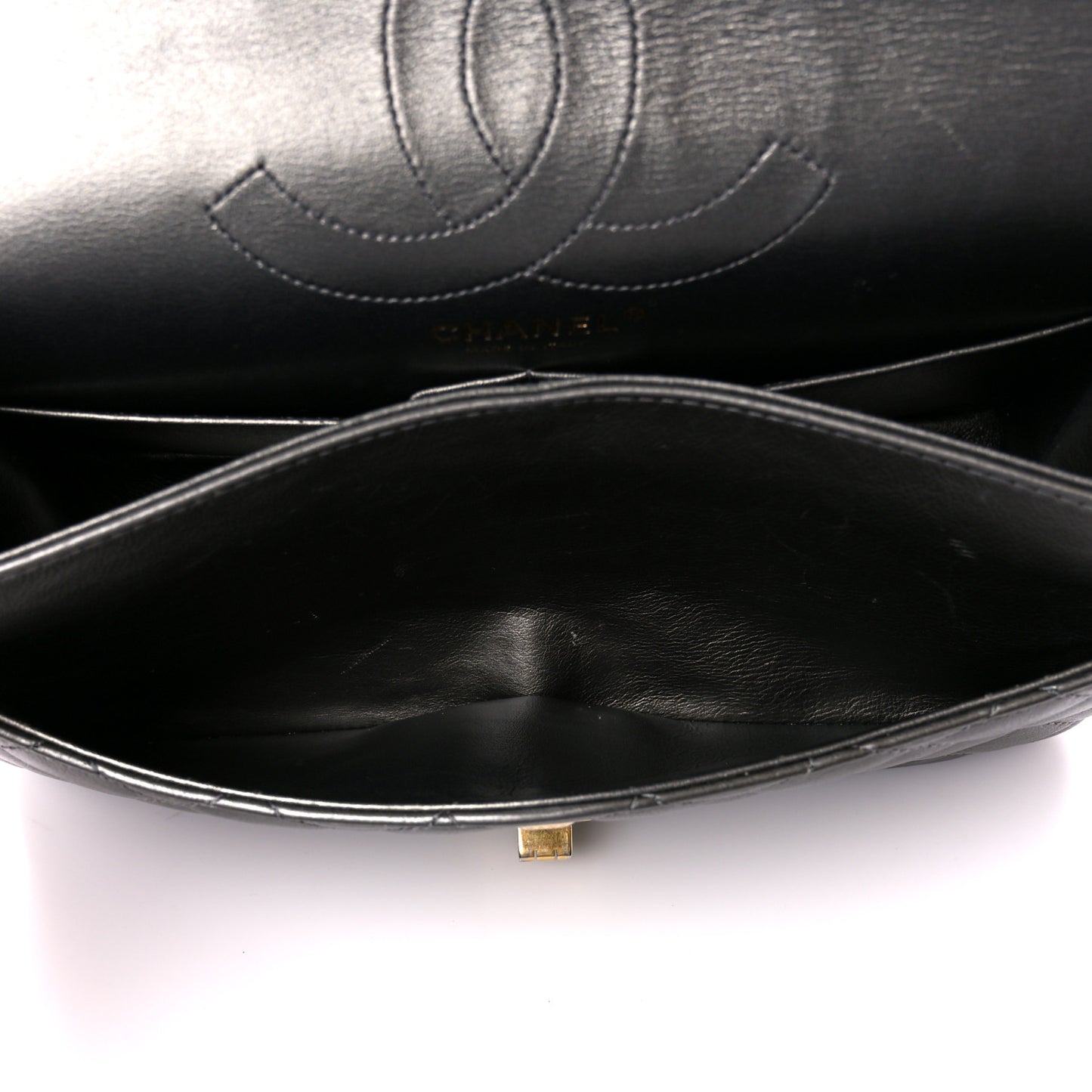 Metallic Calfskin Quilted 2.55 Reissue 226 Flap Charcoal