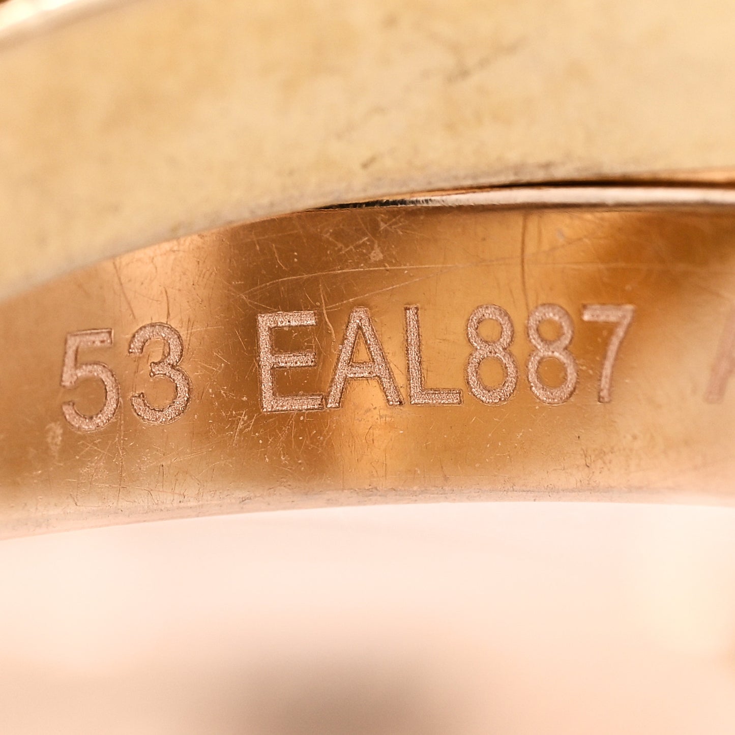 18K Pink Yellow White Gold Classic Trinity Ring 53 6.25