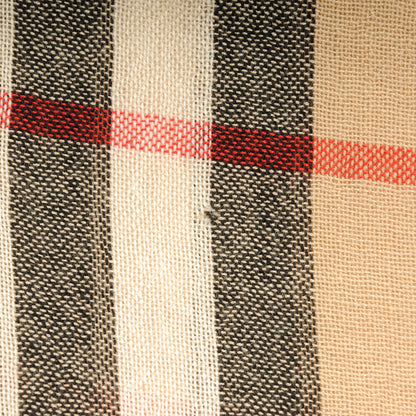 Burberry Merino Wool Cashmere Giant Check Crinkle Scarf Camel 8 of 10