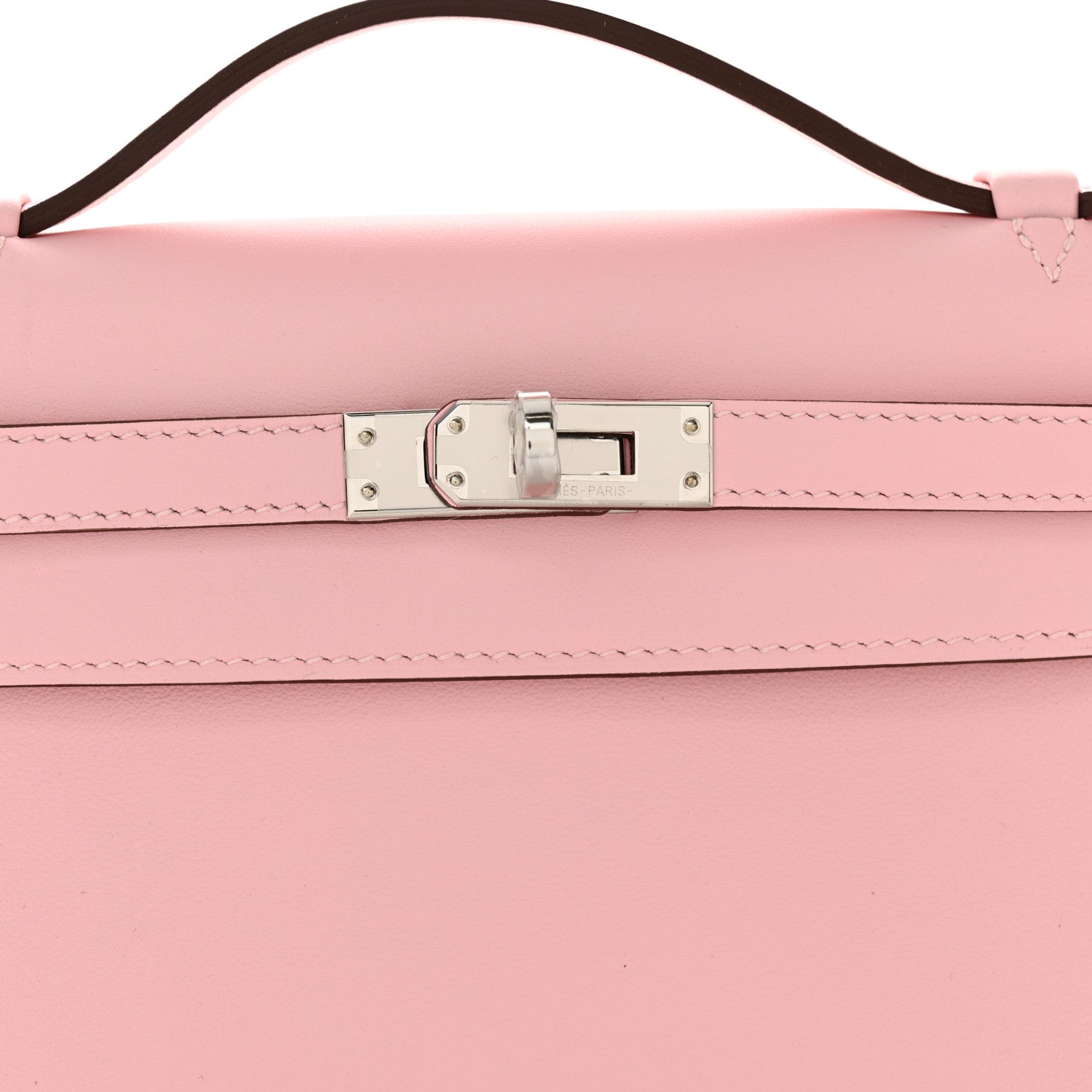 Hermes Swift Kelly Clutch Pochette Rose Sakura 8 of 11