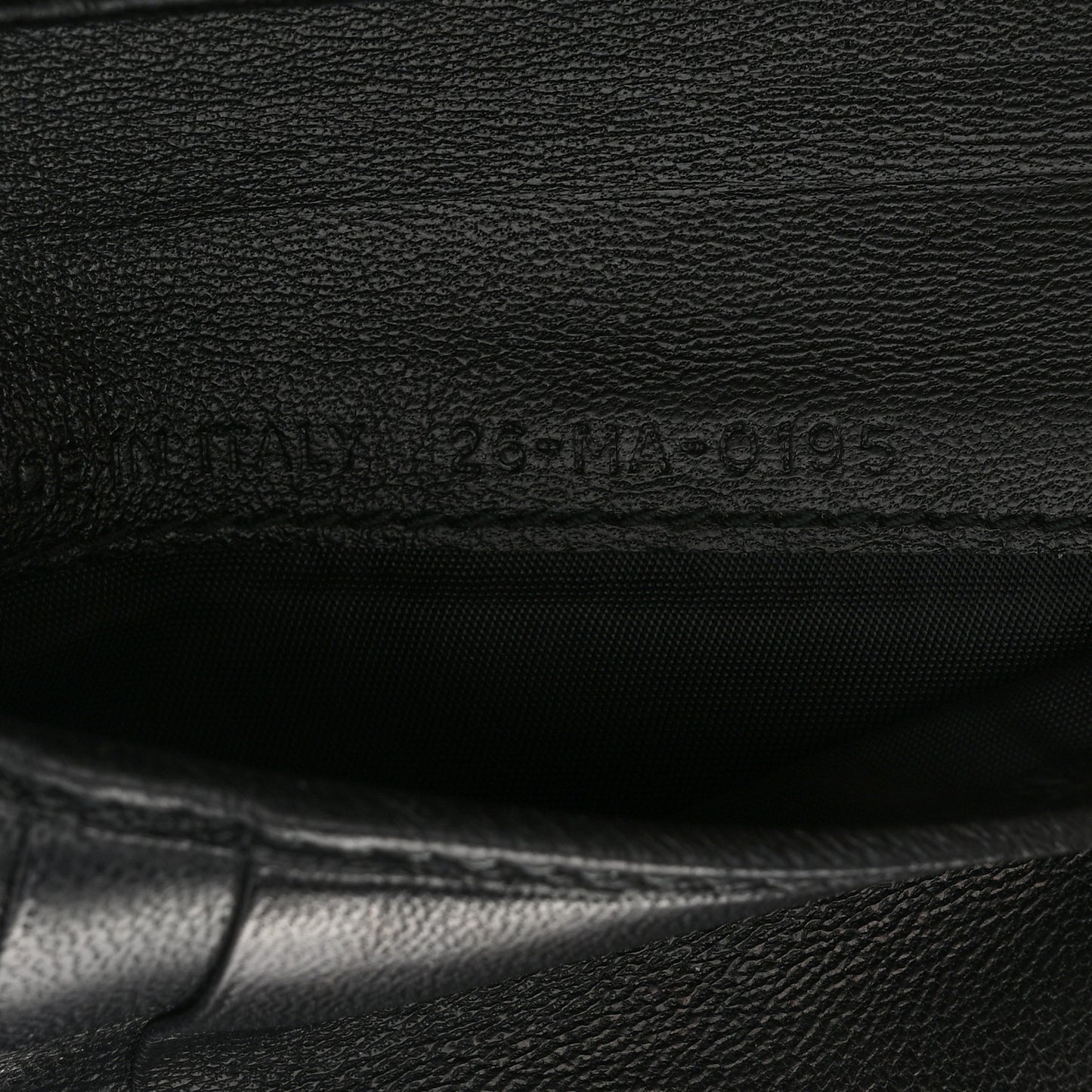 Grained Calfskin Cannage Diorama Elancee Wallet Black