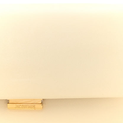Jacquemus Smooth Calfskin Le Rond Carre Shoulder Bag Light Ivory 8 of 14
