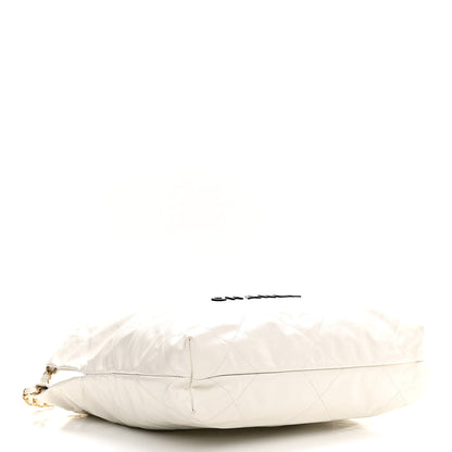 Chanel Calfskin Quilted Small Chanel 22 White 5 of 11
