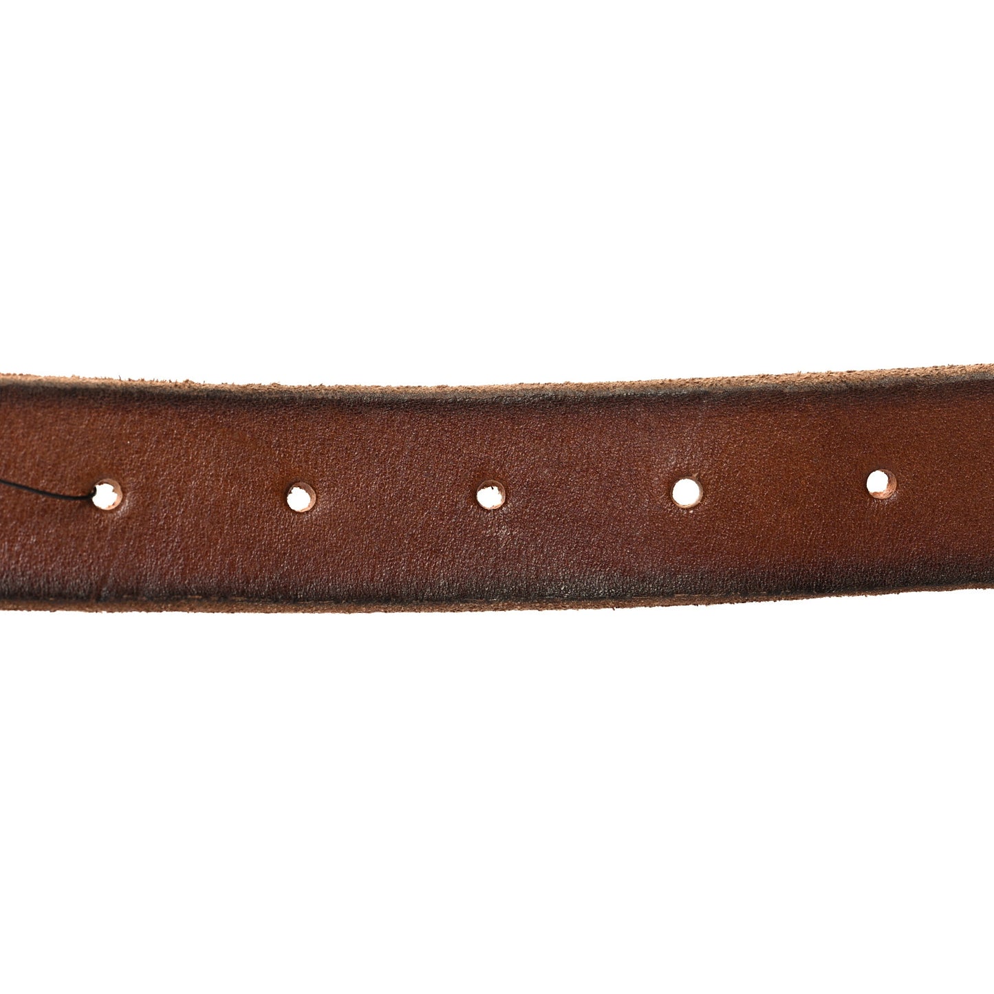 Calfskin Brass Feline Buckle Belt 80 32 Toscano