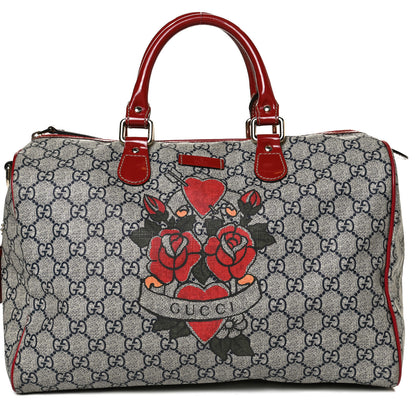Gucci GG Plus Monogram Tattoo Heart Medium Joy Boston Red 9 of 16