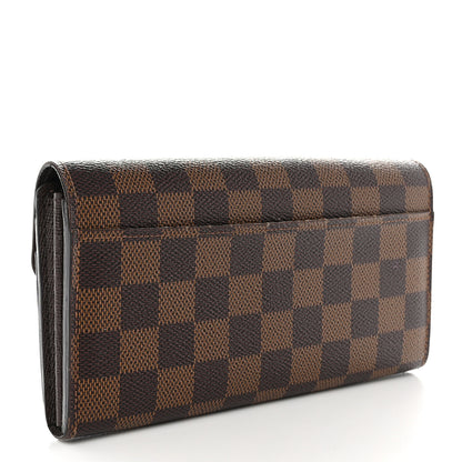 Louis Vuitton Damier Ebene Sarah Wallet NM 3 of 17