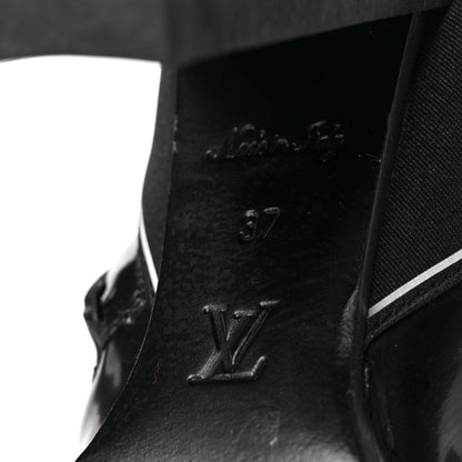 Louis Vuitton Glazed Calfskin Star Trail Ankle Boots 37 Black 6 of 6