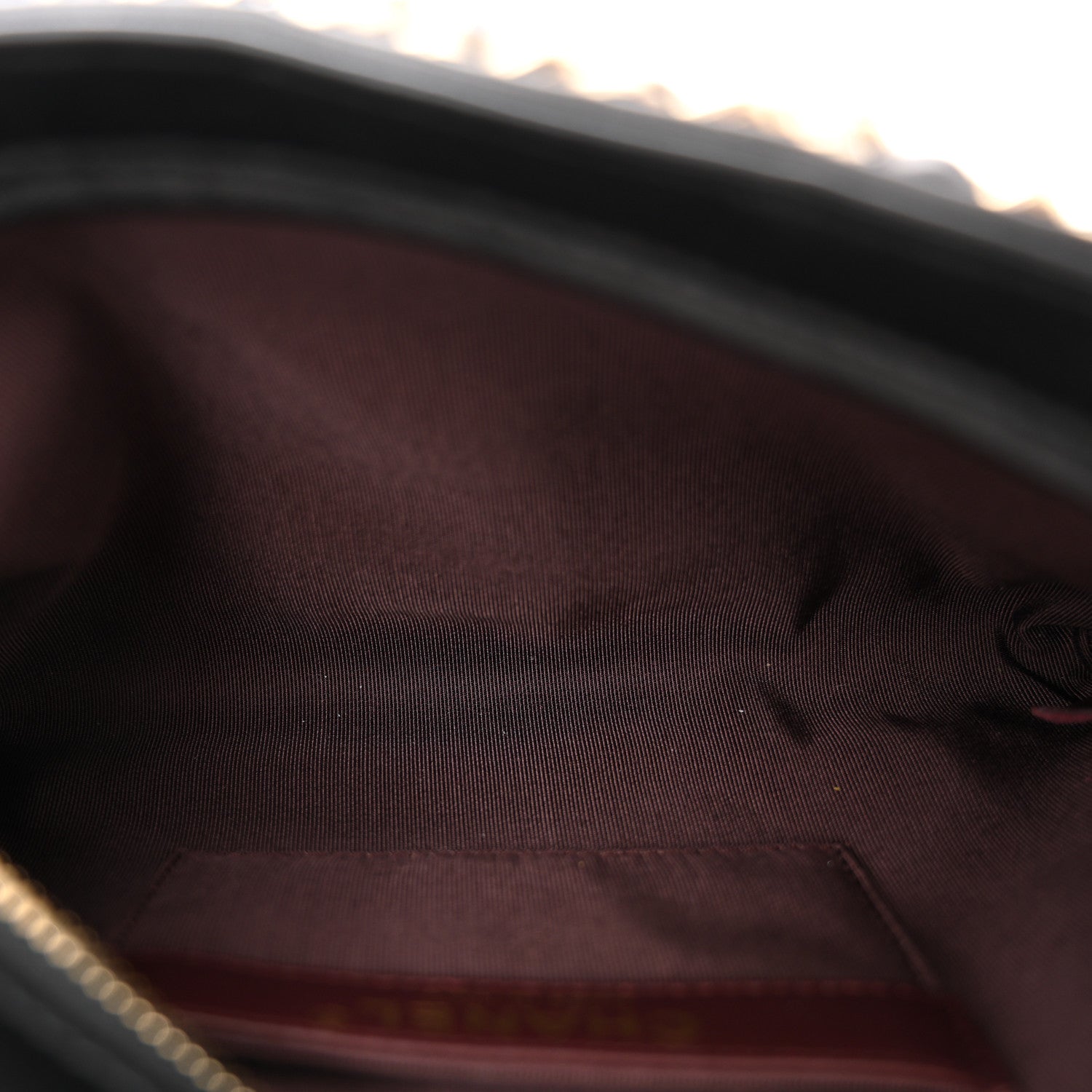 Chanel Lambskin Chain Frame Shoulder Bag Black 5 of 10