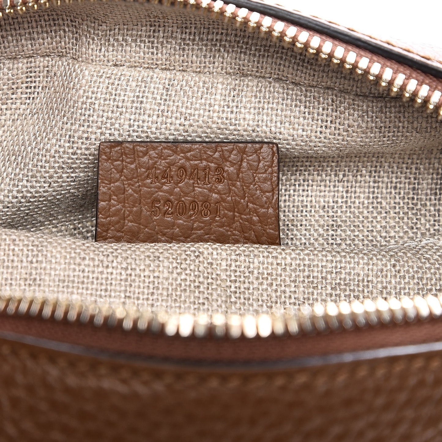 Monogram Mini Bree Messenger Bag Beige Tabacco
