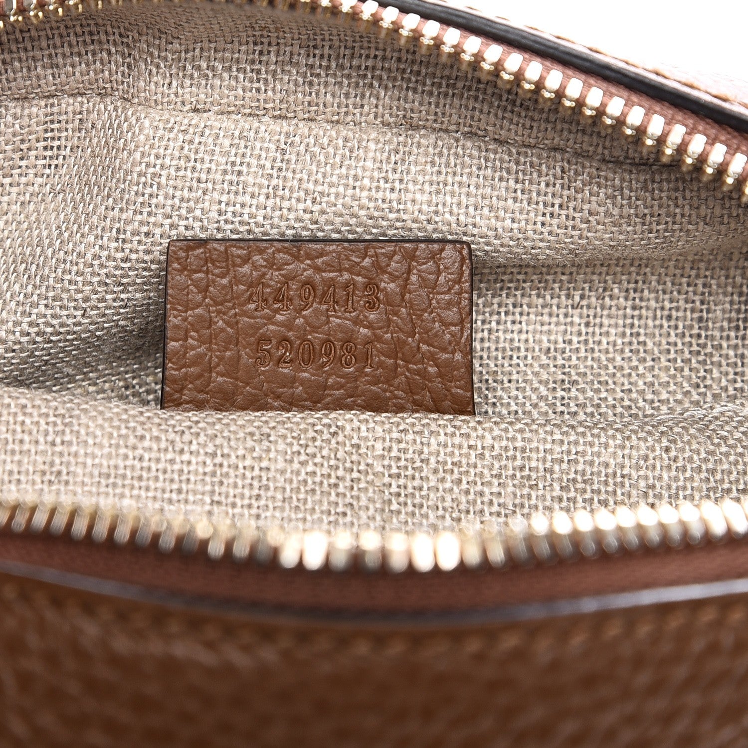 Gucci Monogram Mini Bree Messenger Bag Beige Tabacco 7 of 7