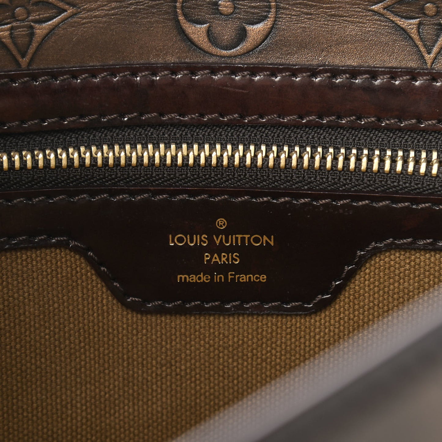 Monogram Embossed Sergent PM Bronze