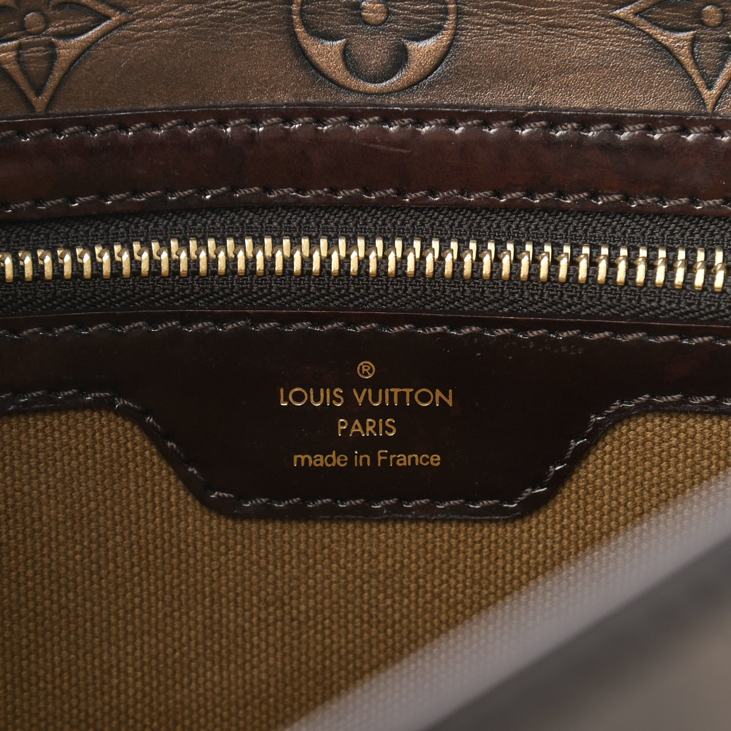 Louis Vuitton Monogram Embossed Sergent PM Bronze 6 of 13