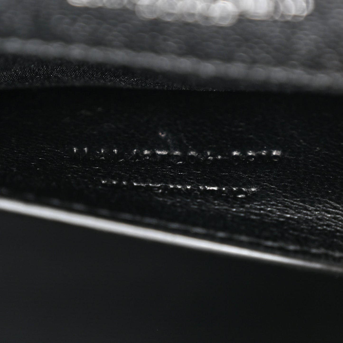 Grain De Poudre Textured Mixed Matelasse Triquilt Medium Monogram Satchel Black