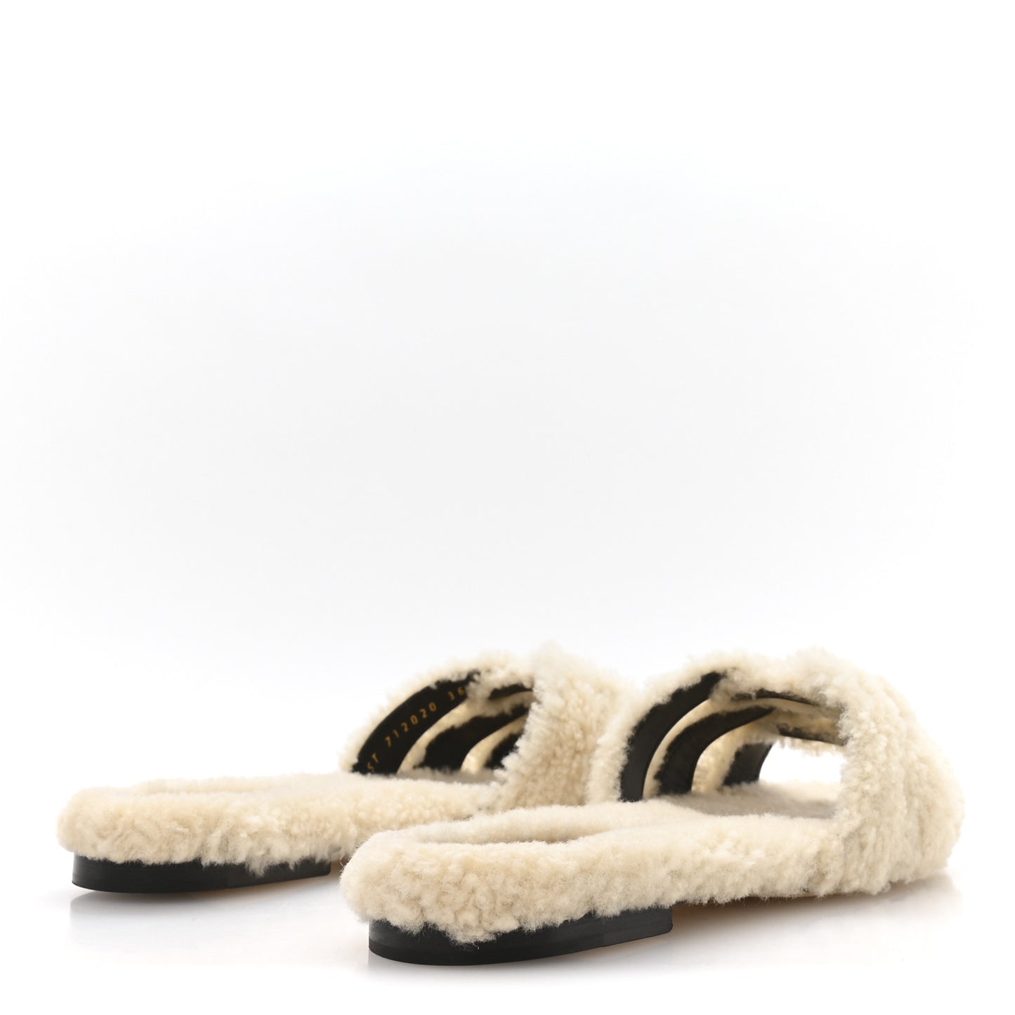 Shearling Tribute 05mm Sandals 36.5 Naturale