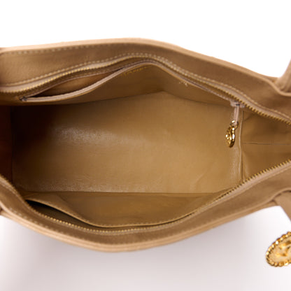 Chanel Caviar Quilted Medallion Tote Beige 5 of 11