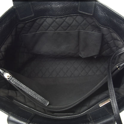 Chanel Goatskin Perforated Large CC Tote Black 5 of 11