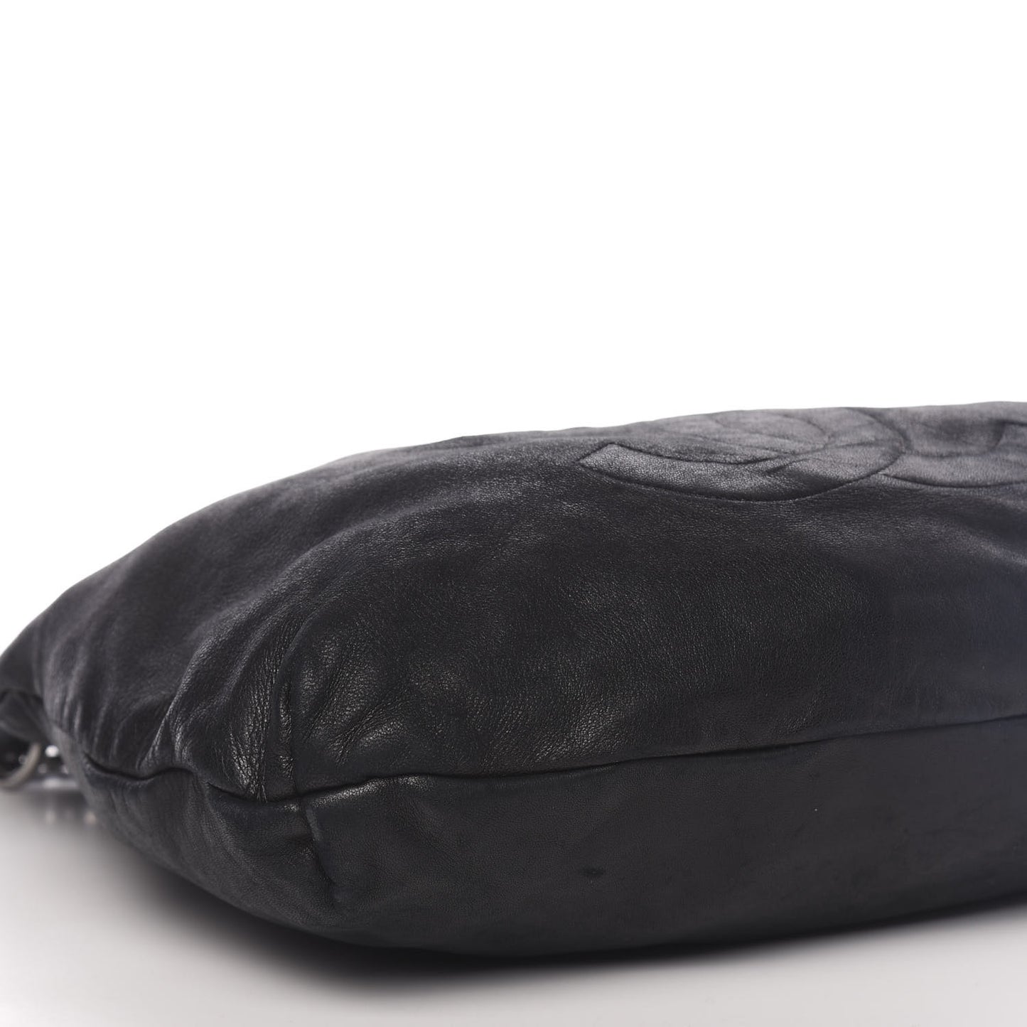 Lambskin Soft and Chain Large Hobo Black