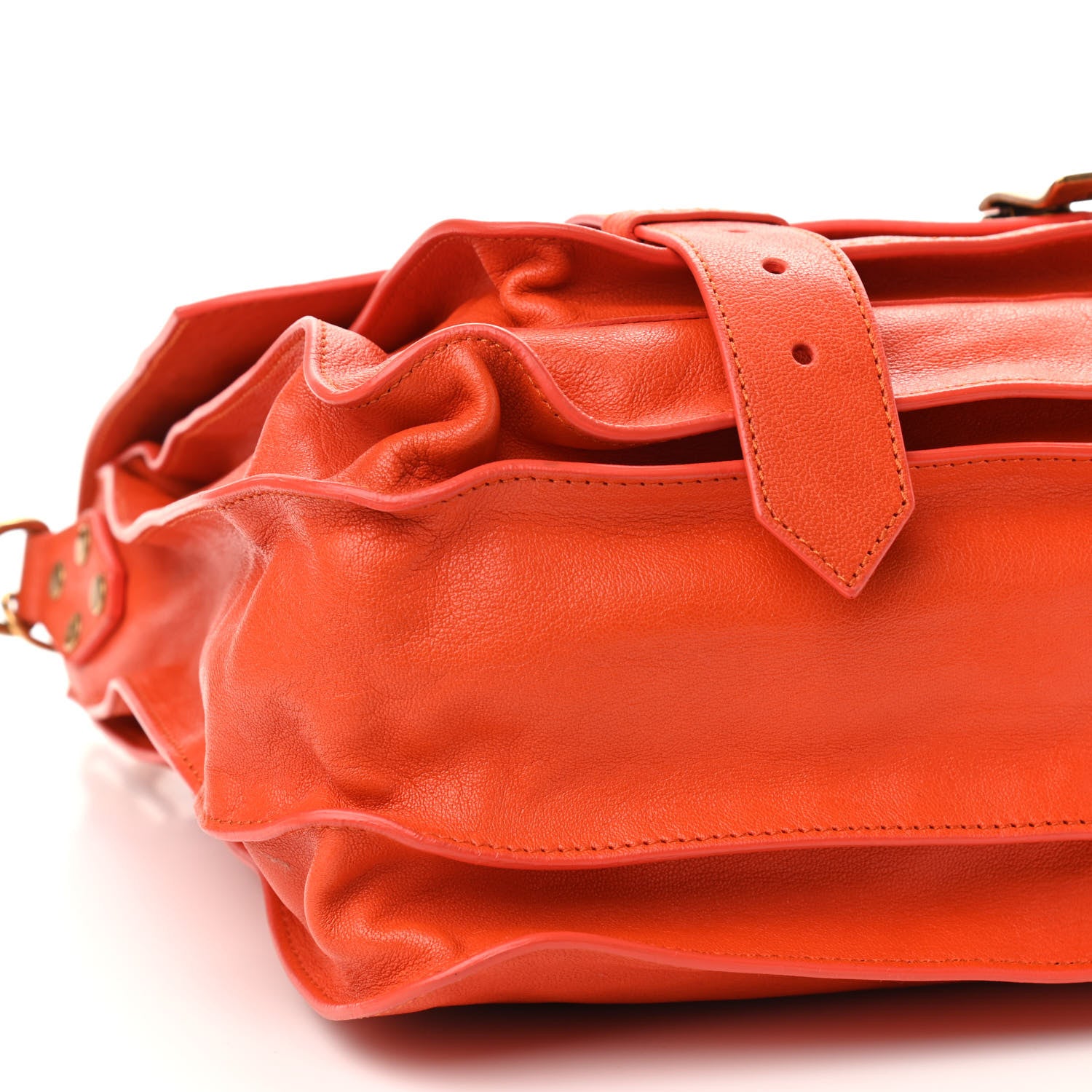 Proenza Schouler Lambskin Large PS1 Satchel Orange 9 of 10